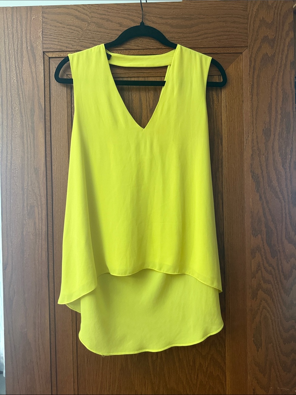 BCBGMaxAzria Bright Yellow Sleeveless Top